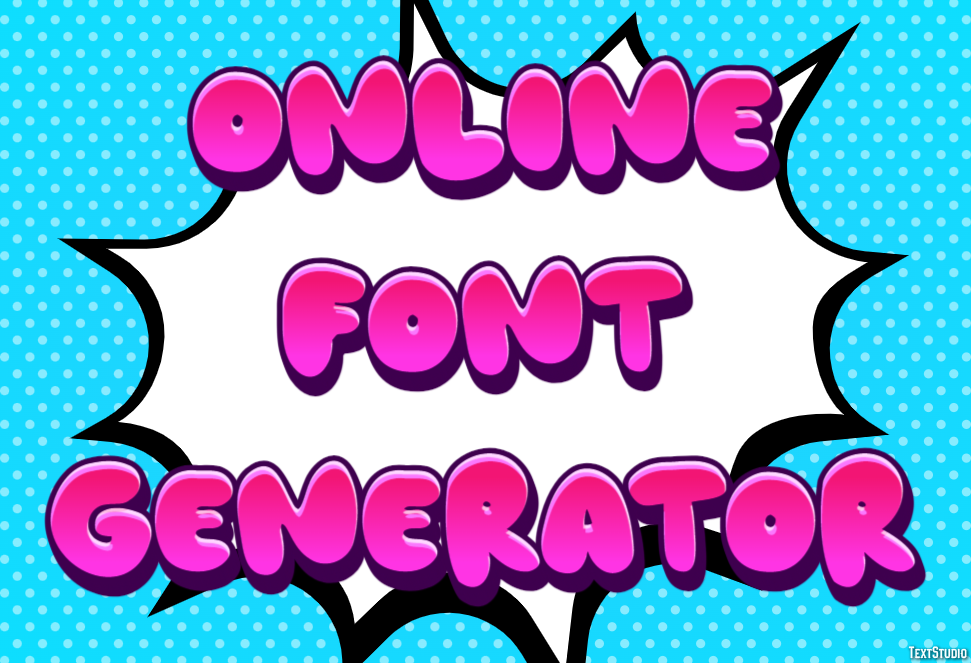 Online Font Generator Efekt tekstowy
