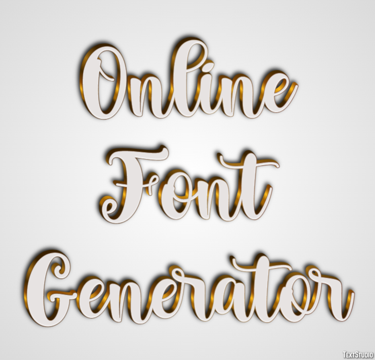 Online Font Generator Efekt tekstowy