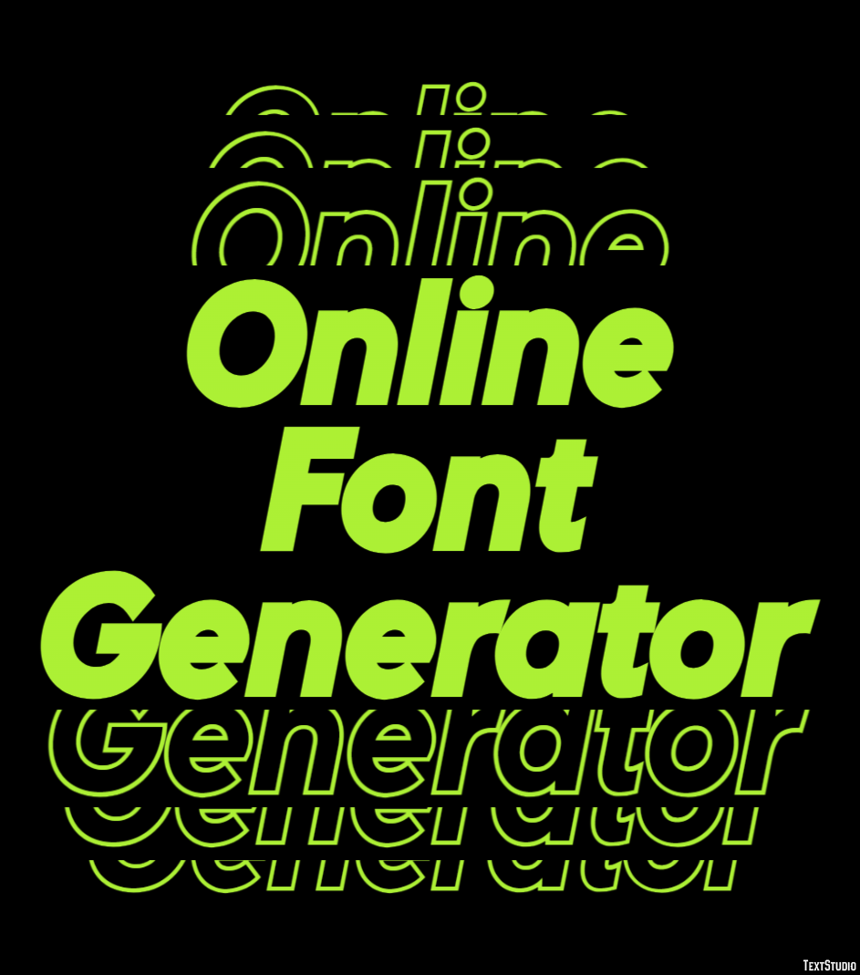 Online Font Generator Tekst Effect