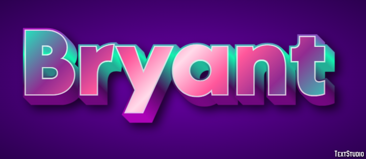 Bryant Text effect