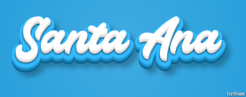 Santa Ana Tekst Effect