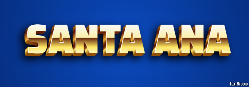 Santa Ana Эффект текста