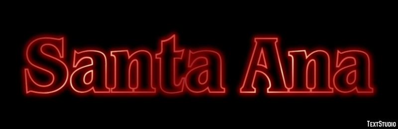 Santa Ana Tekst Effect