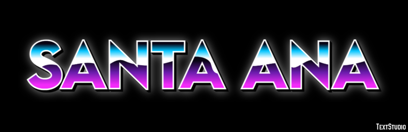 Santa Ana Efekt tekstowy