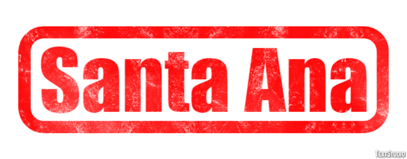 Santa Ana Efekt tekstowy