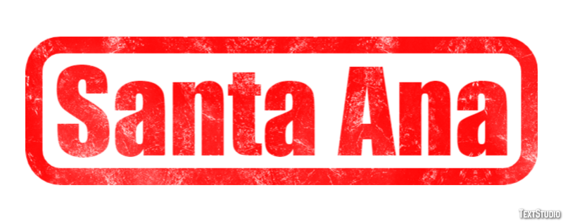 Santa Ana Efekt tekstowy