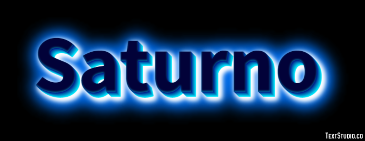 Saturno Efekt tekstowy
