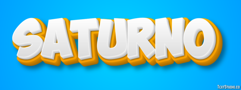 Saturno Effetto testo