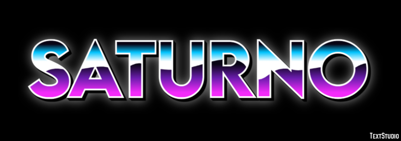 Saturno Effetto testo