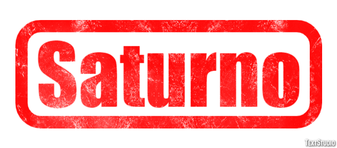 Saturno Effetto testo