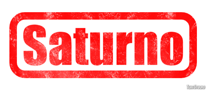 Saturno Effetto testo