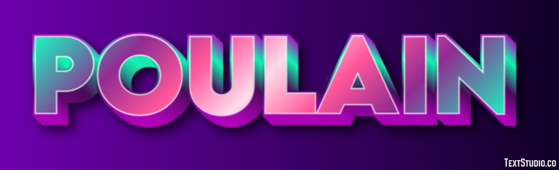 Poulain Effet de texte
