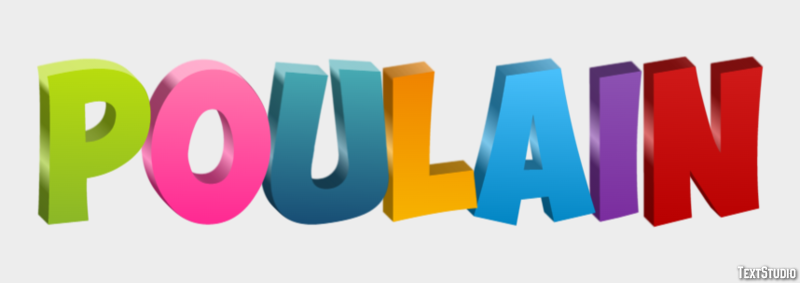 Poulain Effet de texte
