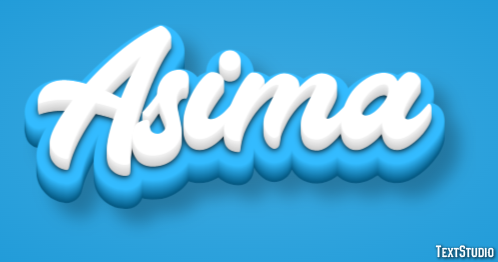 Asima Text effect