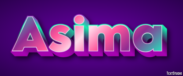 Asima Text Effect