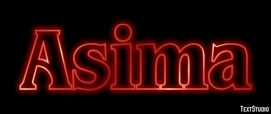 Asima Text effect