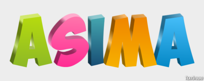 Asima Text Effect