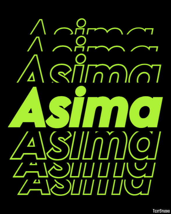 Asima Text Effect