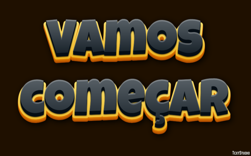Vamos começar Effet de Texte