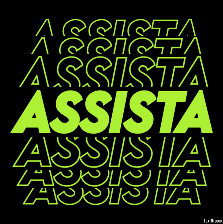 Assista Efeito de texto
