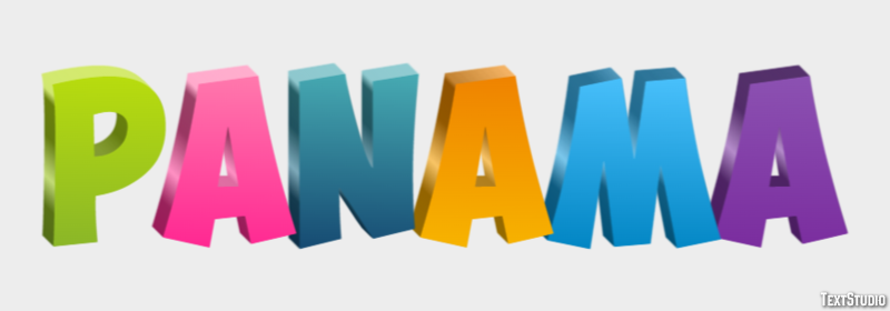 Panama Texteffekt