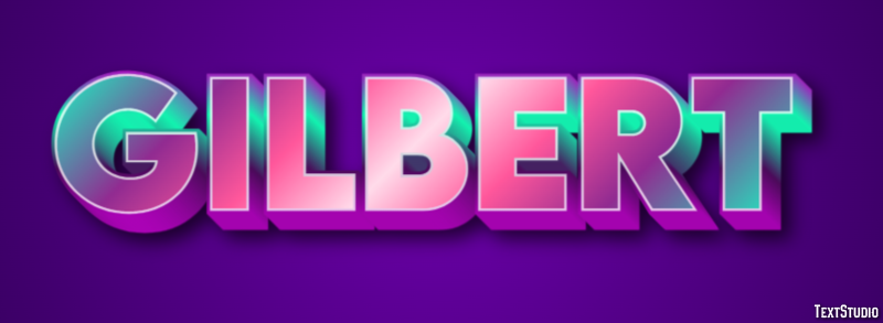 Gilbert Эффект текста