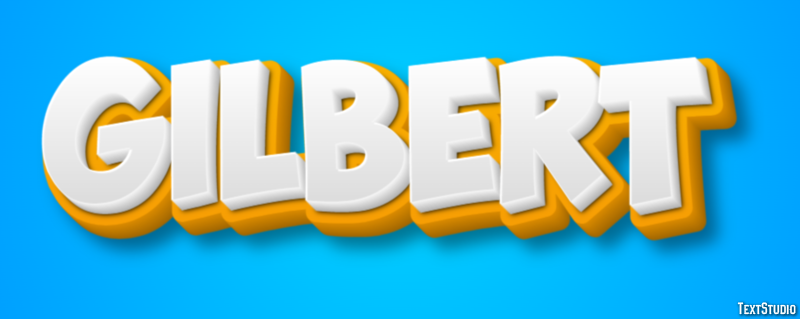 Gilbert Эффект текста