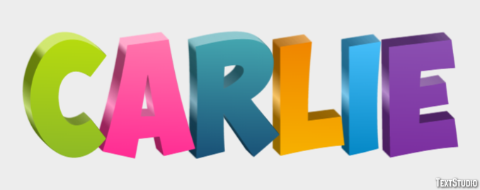 Carlie Text effect