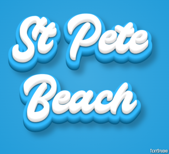 St Pete Beach Efecto de Texto