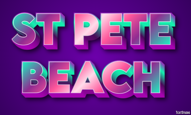 St Pete Beach Efekt tekstowy