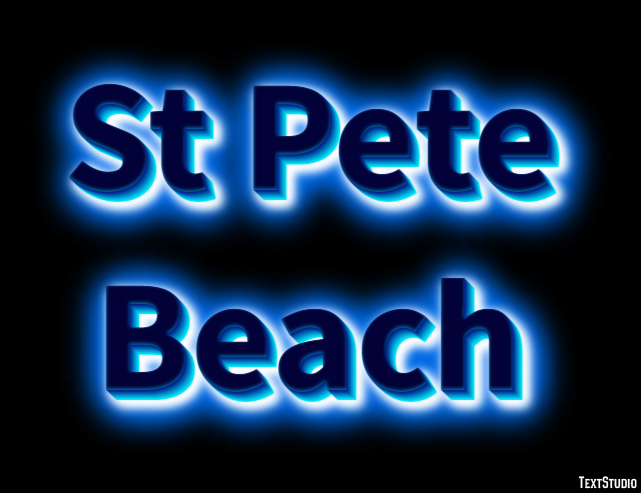 St Pete Beach Efecto de Texto