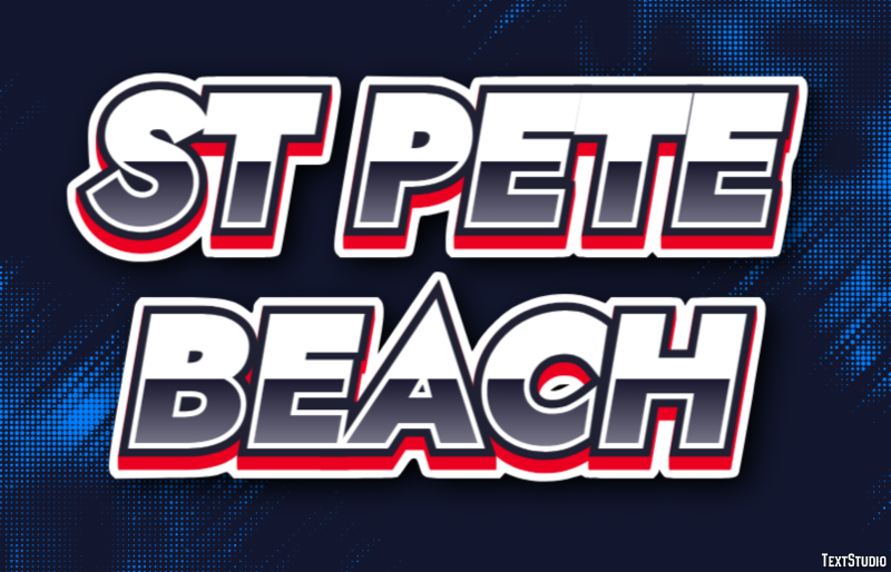 St Pete Beach Efekt tekstowy