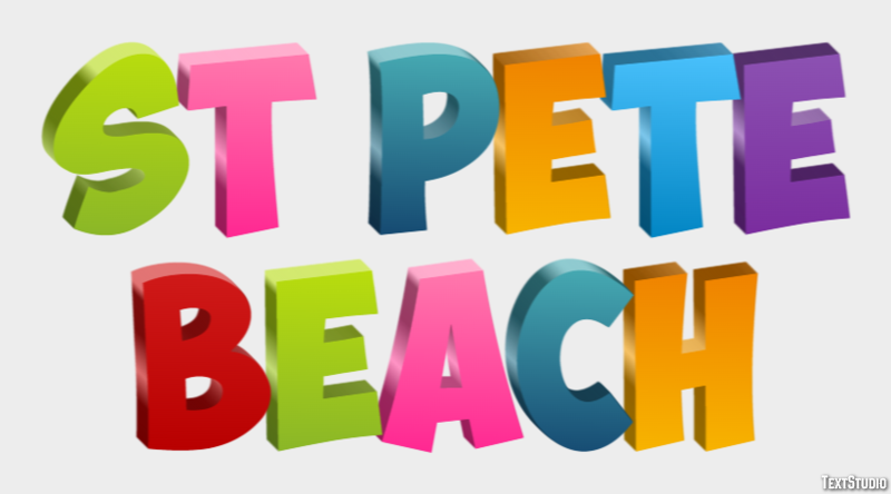 St Pete Beach Efekt tekstowy