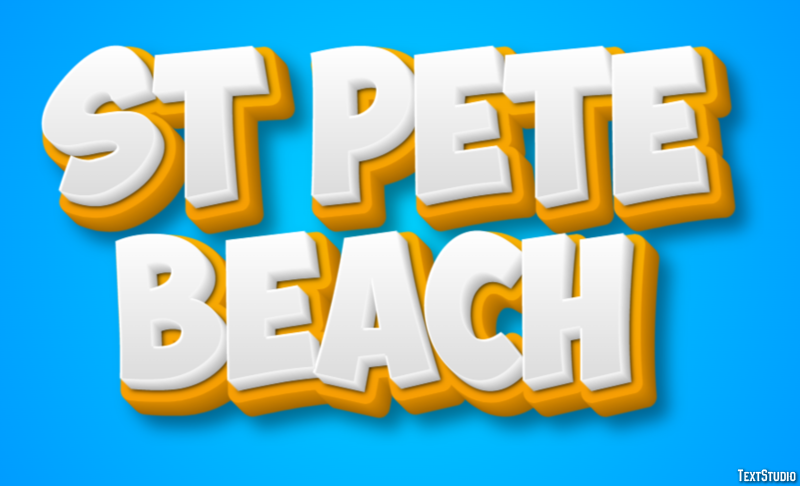 St Pete Beach Efekt tekstowy