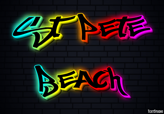 St Pete Beach Efecto de Texto
