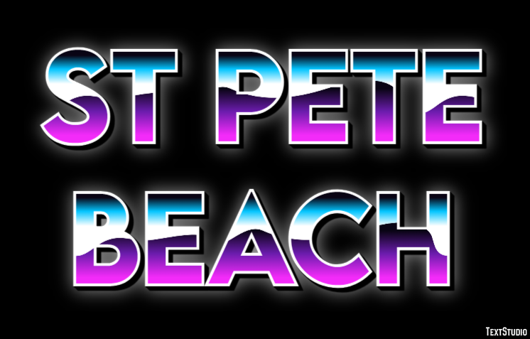 St Pete Beach Efekt tekstowy