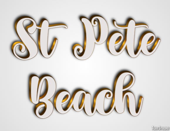 St Pete Beach Эффект текста