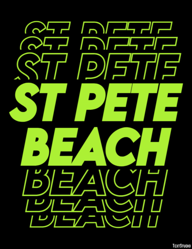 St Pete Beach Efekt tekstowy