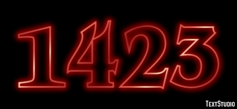1423 Text effect