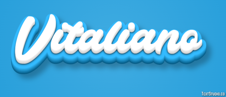 Vitaliano Effetto testo