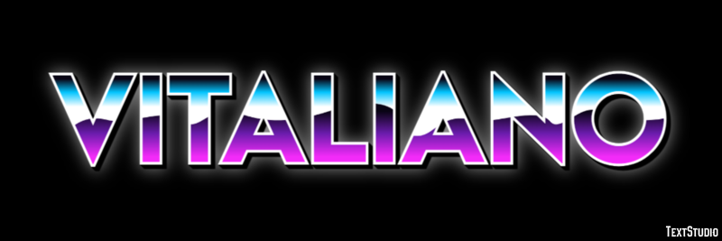 Vitaliano Effetto testo
