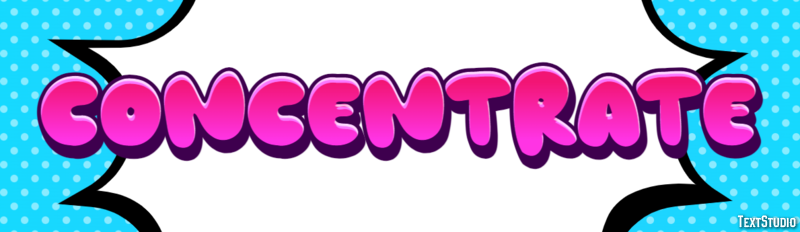 Concentrate Tekst Effect