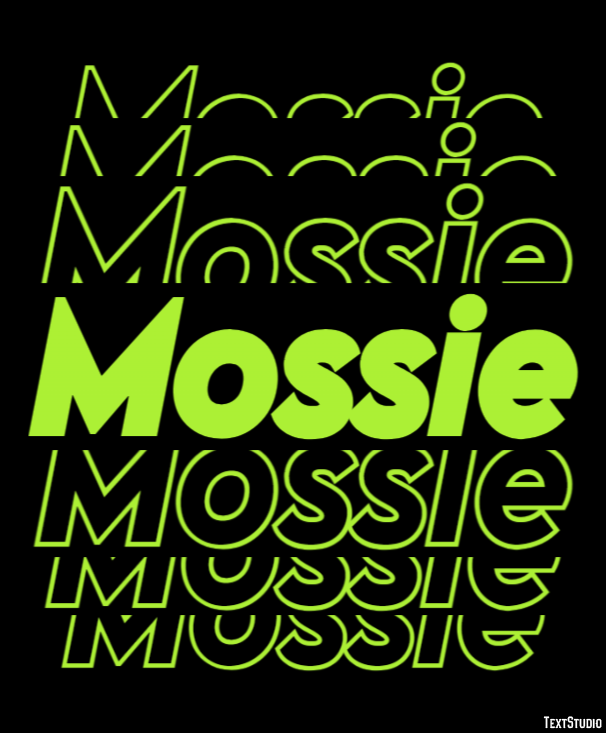 Mossie Effet de Texte