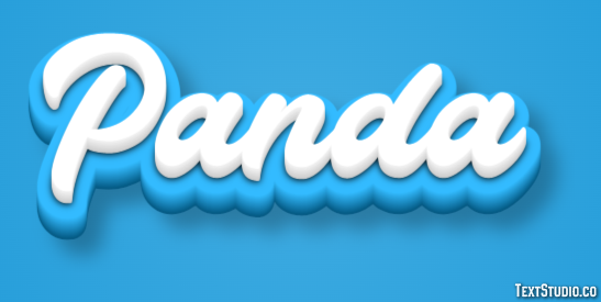 Panda Effetto testo
