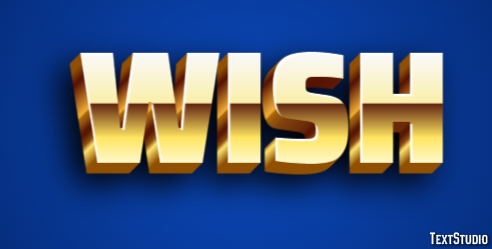 Wish Efecto de Texto
