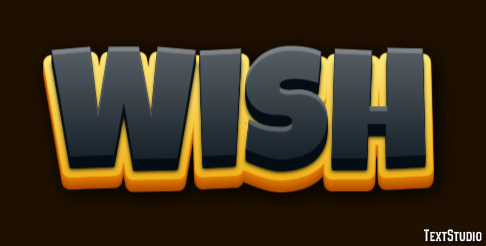Wish Effet de Texte