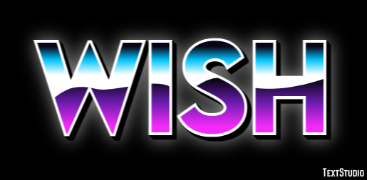 Wish Effet de Texte