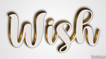 Wish Effet de Texte