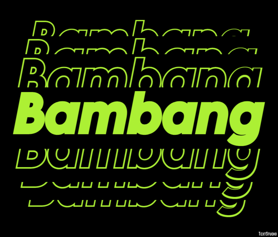 Bambang Text effect