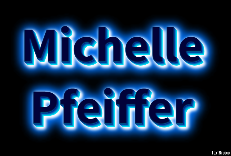 Michelle Pfeiffer Text Effect
